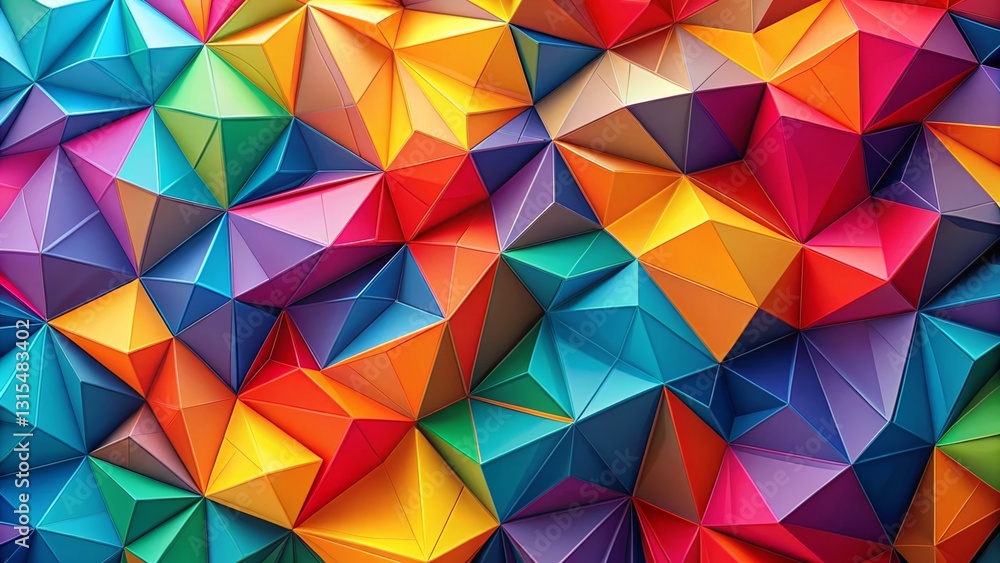 Colorful Triangular Geometric Design Abstract Background Stock Photo Colorful Triangular Geometric Design Abstract Background Stock Photo