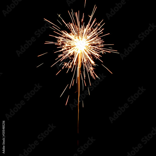 Wallpaper Mural Christmas and new year party sparkler on black Torontodigital.ca