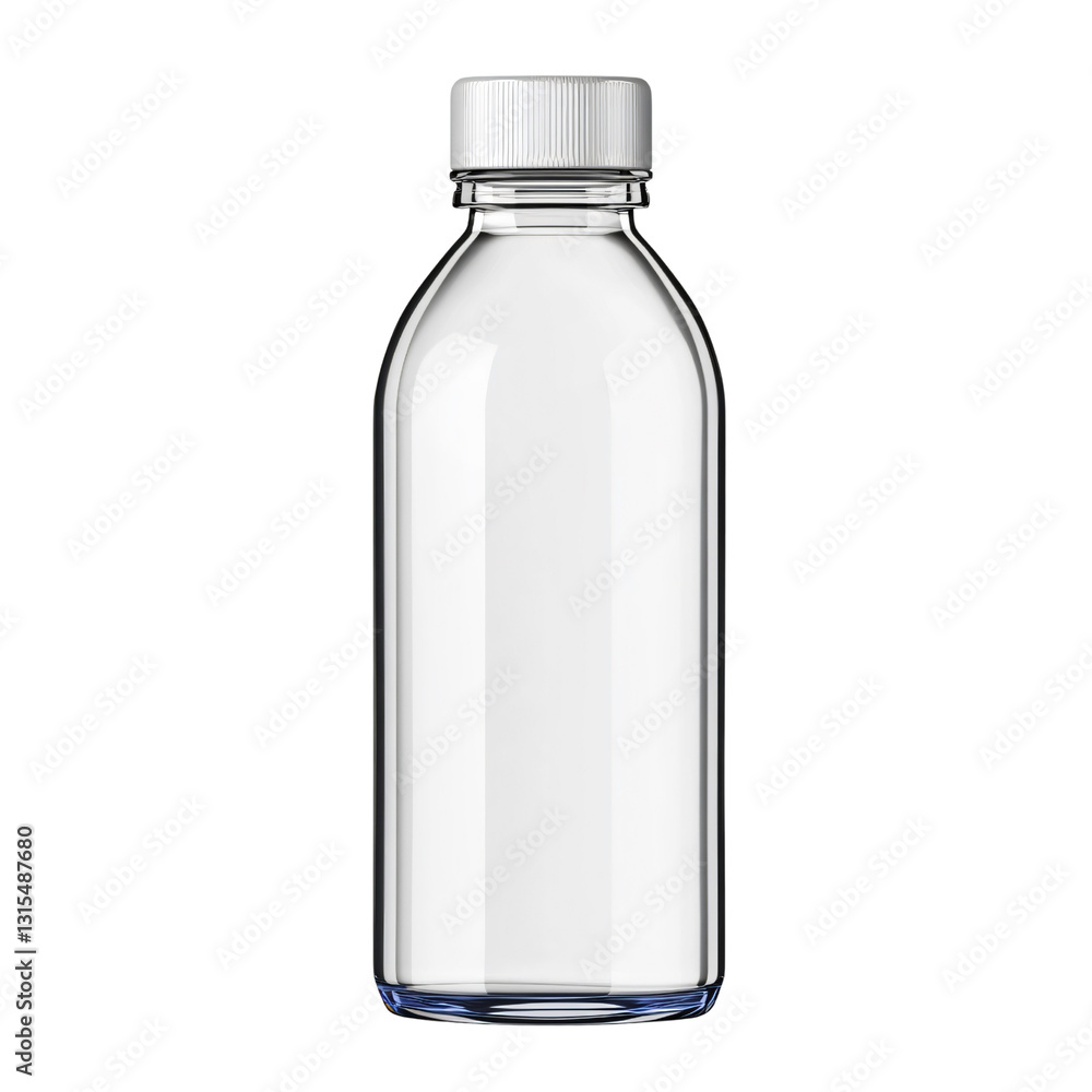 Bottle of Water: A clean, transparent bottle of water with a white cap sits, emphasizing purity and refreshment. capturing the essence of hydration and thirst-quenching. Bottle of Water: A clean, transparent bottle of water with a white cap sits, emphasizing purity and refreshment. capturing the essence of hydration and thirst-quenching.