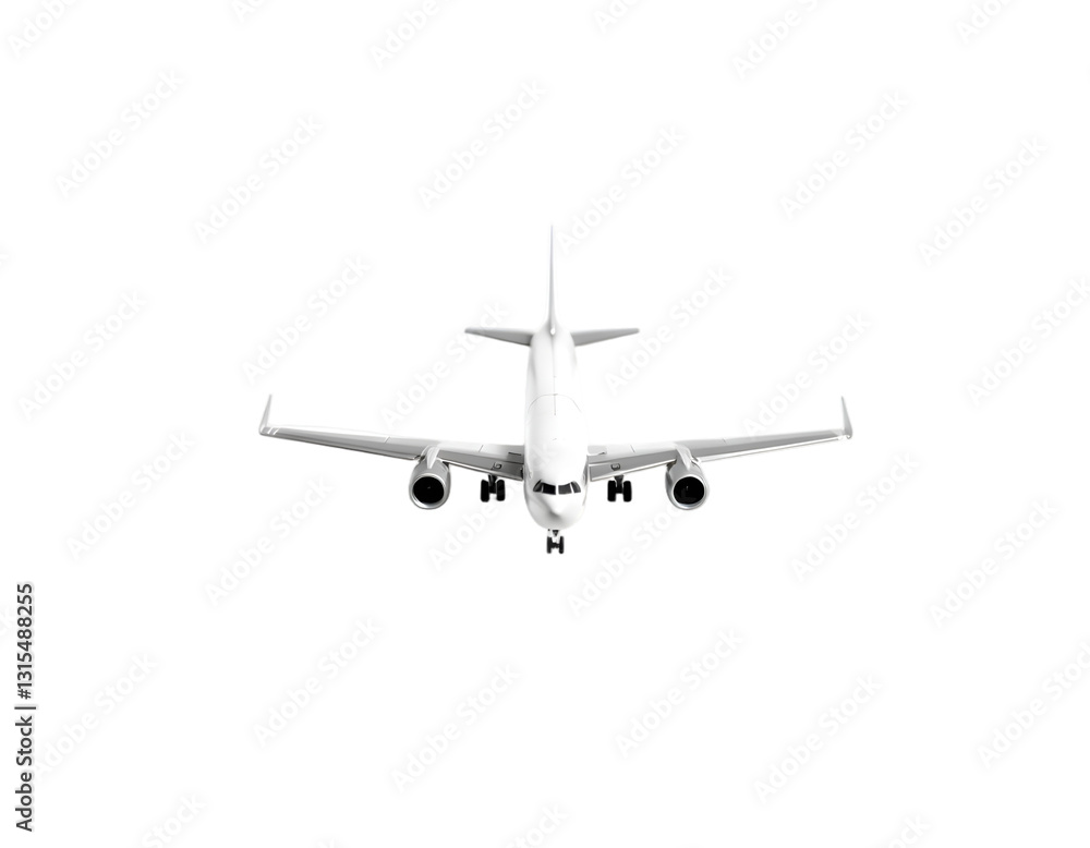 Realistic Airplane Isolated on Transparent Background Realistic Airplane Isolated on Transparent Background