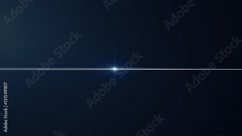 Gleaming ethereal linear light effect with striking starburst prominence