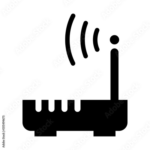 Router, modem, wifi, network icon - Solid style