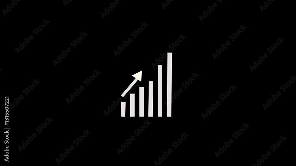 business graph with arrow business graph with arrow