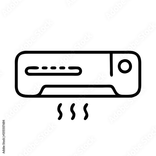 Vacuum sealer icon, modern design, black and white colors