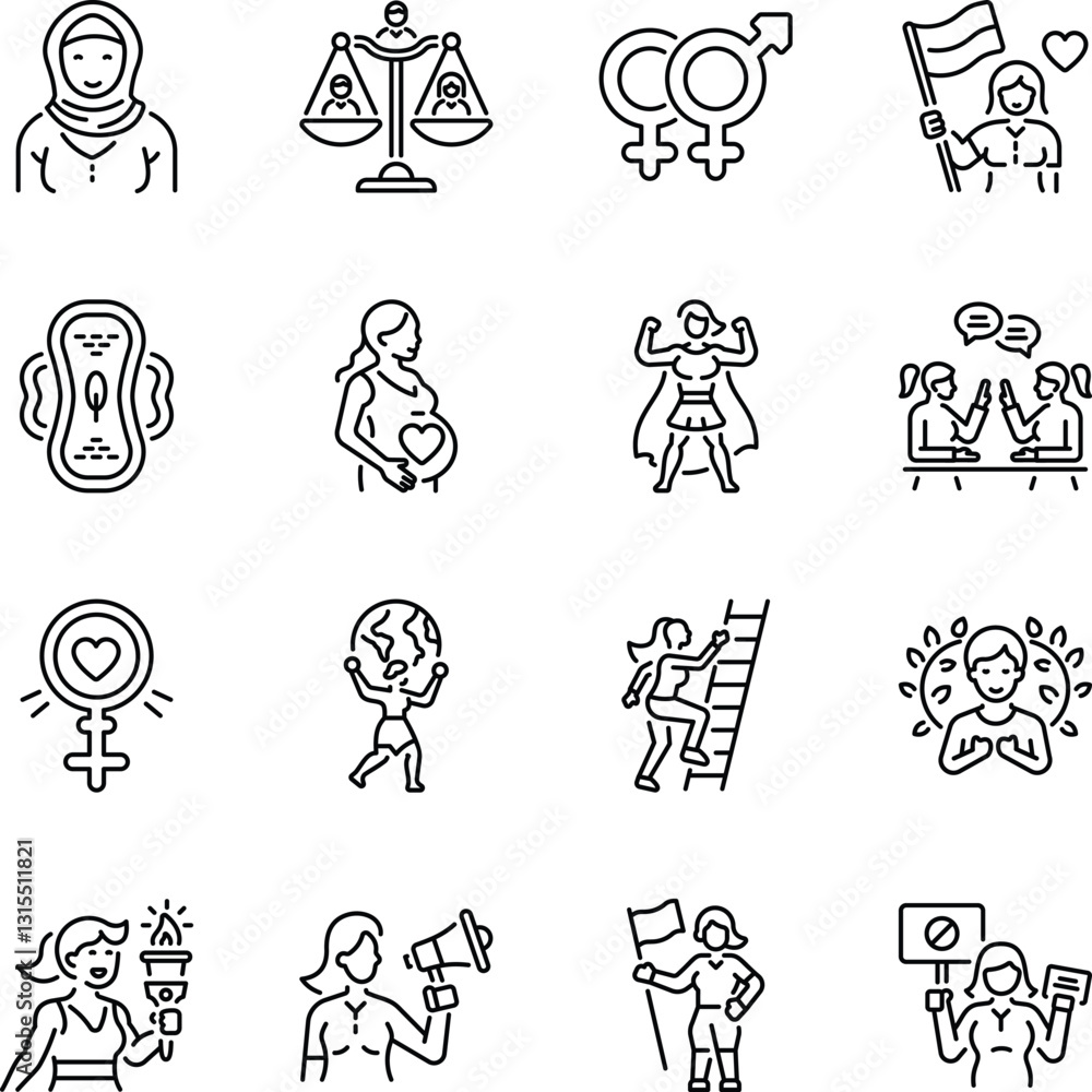 Bundle of Womanism Linear Style Icons
Bundle of Womanism Linear Style Icons