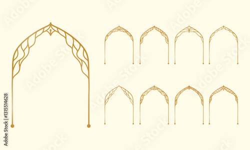 Elegant Decorative Frame with Islamic Motif.