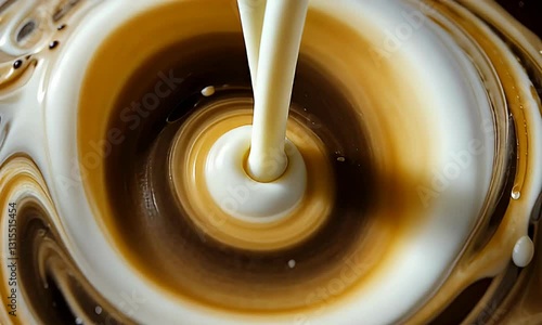 Wallpaper Mural Dynamic Liquid Swirl of Brown and White Creating Abstract Patterns Perfect for Texture Backgrounds and Artistic Design Elements Torontodigital.ca