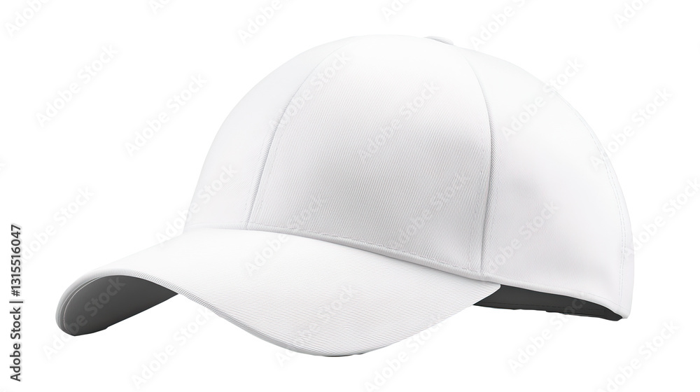 White Baseball Cap Mockup, Isolated Background, Apparel Design White Baseball Cap Mockup, Isolated Background, Apparel Design
