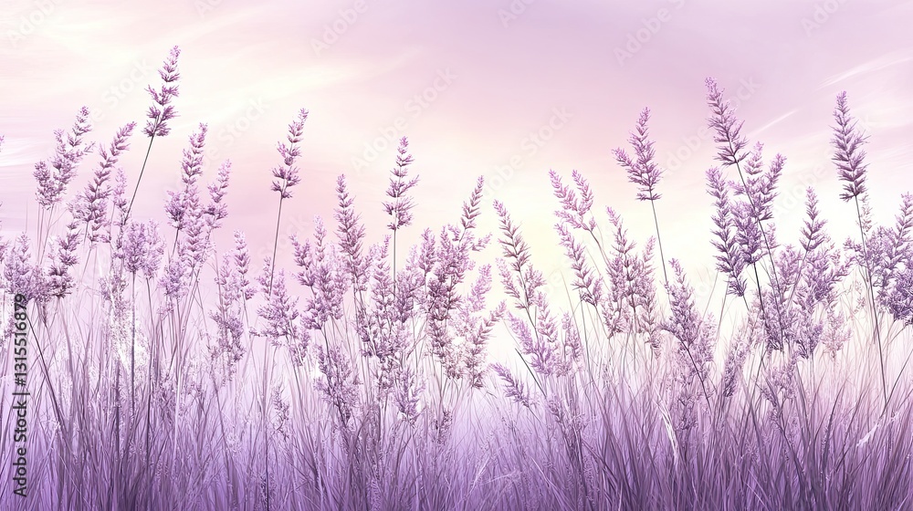 Fototapeta premium Lavender field at sunrise