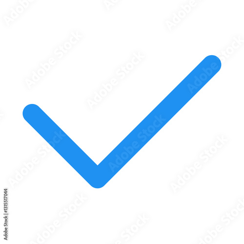 A Vibrant Blue Checkmark Symbolizes Completion, Success, And Approval, Radiating Positivity And Confidence With A Clean Minimalist Design