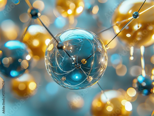 Amino Acid Therapy Molecular Nourishment Chemistry Design featuring Atomic Structure as a Supplement to enhance Chemical Understanding in Graphic Art and Education