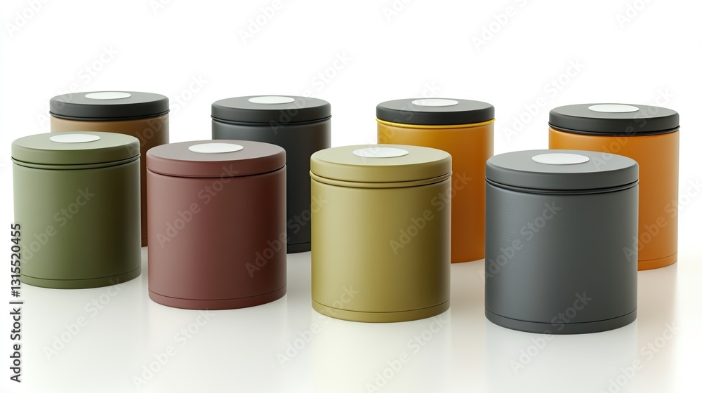 Insulated Tumbler Collection Against White Background Insulated Tumbler Collection Against White Background