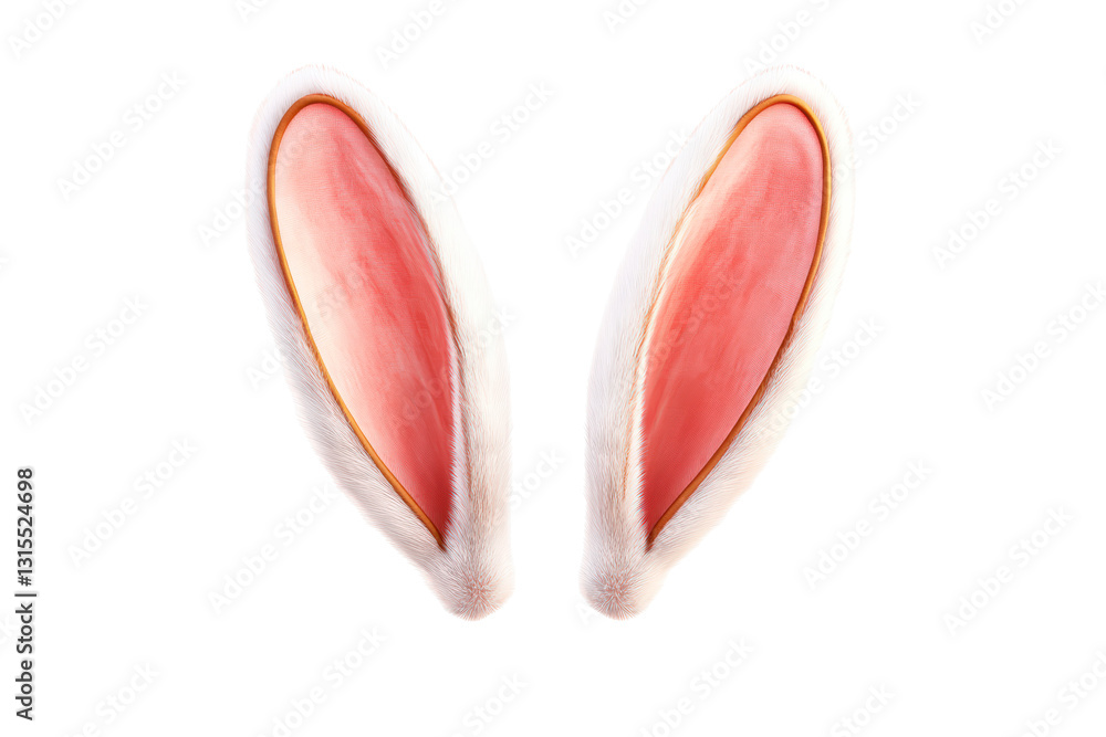 Fototapeta premium Rabbit ears isolated on transparent background