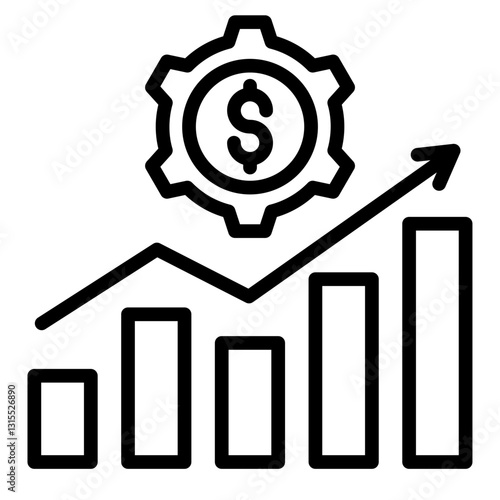 Wealth Management  Icon Element For Design