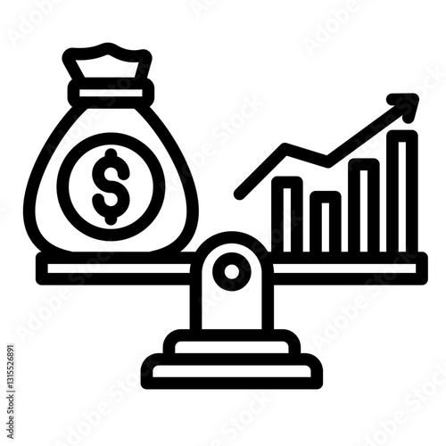 Economic Stability  Icon Element For Design