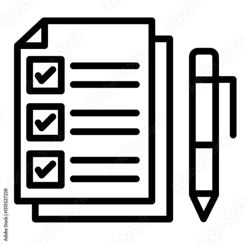 Evaluation  Icon Element For Design