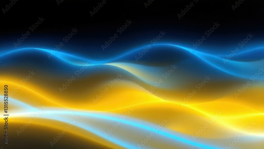Abstract light waves, vibrant colors Abstract light waves, vibrant colors