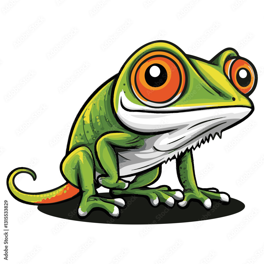 Fototapeta premium Frog Simple Vector Logo