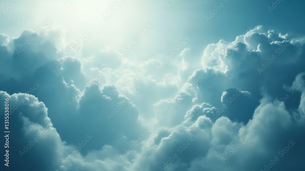 Fototapeta premium Abstract Cloud Background with Dim Light Effects