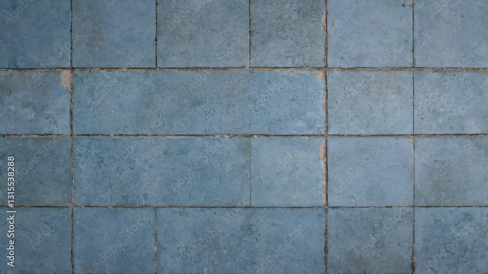 custom made wallpaper toronto digitalOld, broken blue tile floor