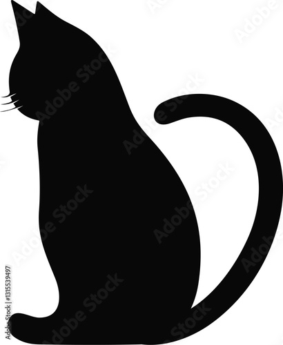 Cat logotype vet symbol animal illustration vector design
