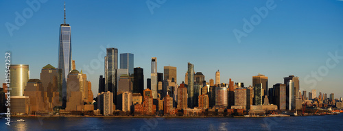 Quadro em tela Panorama of Lower Manhattan from the Hudson River.