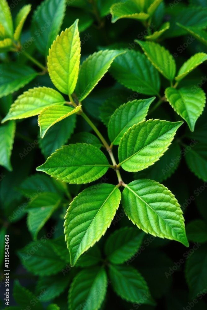 Foliage of Schleichera oleosa with varying shades of green, leaves, foliage