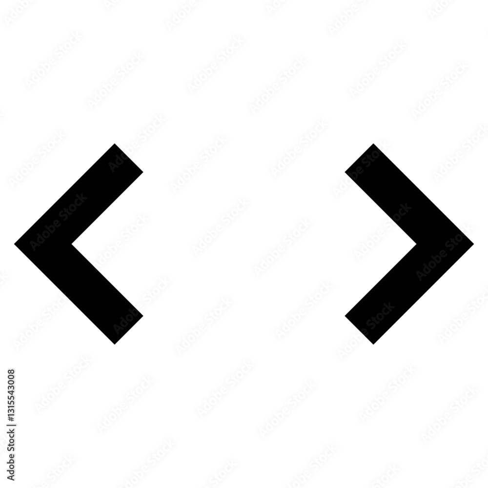 Bold Arrows Pointing Left And Right Signifying Choice, Direction, And Navigation In A Stark, Minimalist Design With Simple Black Shapes On A White Background Bold Arrows Pointing Left And Right Signifying Choice, Direction, And Navigation In A Stark, Minimalist Design With Simple Black Shapes On A White Background