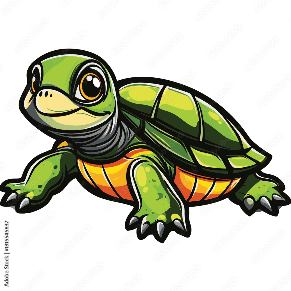 Fototapeta premium Tortoise Simple Vector Logo