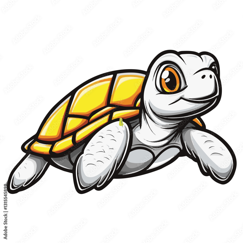 Obraz premium Tortoise Simple Vector Logo