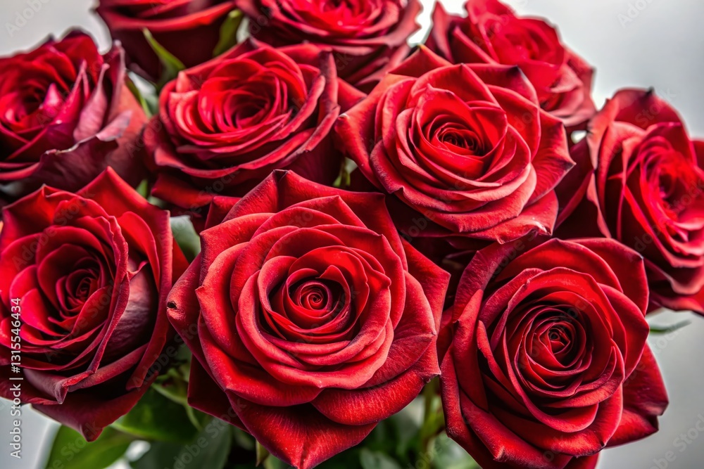Romantic Red Roses Valentine's Day Card - Dark Background Low Light Photography Romantic Red Roses Valentine's Day Card - Dark Background Low Light Photography