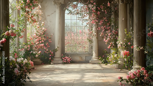 Spring Floral Backdrop Background
