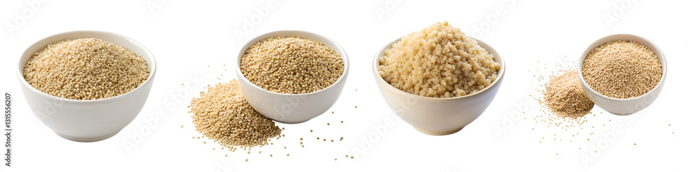 Healthy quinoa bowl nutritious, fresh, delicious isolated on a transparent background. Healthy quinoa bowl nutritious, fresh, delicious isolated on a transparent background.