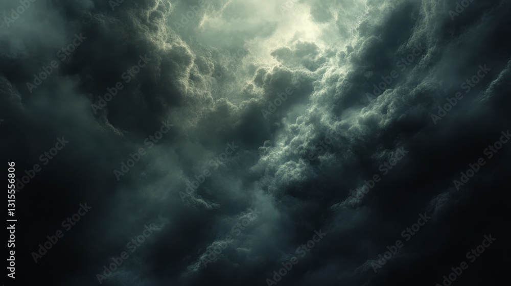 Dim Cloudy Sky with Glowing Light Effects Dim Cloudy Sky with Glowing Light Effects