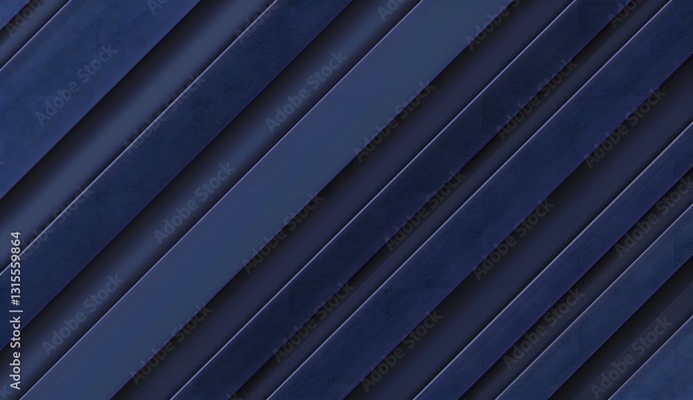 Obraz premium Abstract Dark Blue Metallic Texture Background with Diagonal Lines