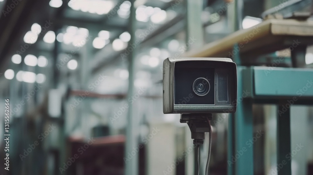 High-Tech CCTV Security in Production Line Environment High-Tech CCTV Security in Production Line Environment
