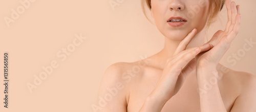 Beautiful naked young woman...