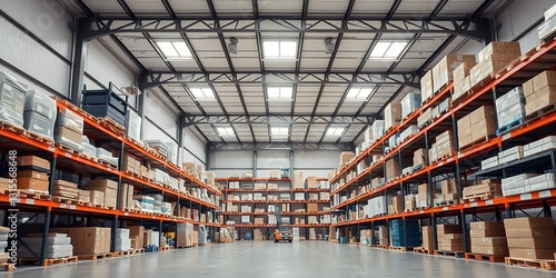 Modern Warehouse Storage System with Ample Space