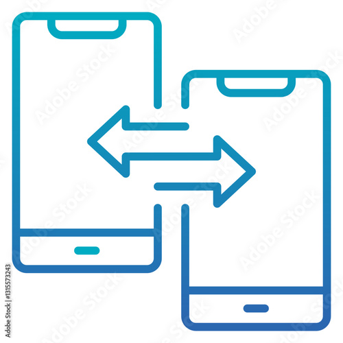 Data Transfer Gradient Icon