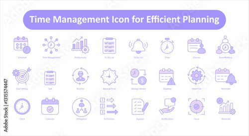 Comprehensive Productivity and Workflow Management Icons