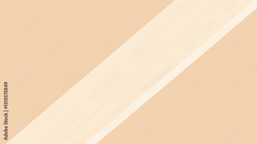 Obraz premium Subtle color layering abstract geometric pattern with beige and cream diagonal