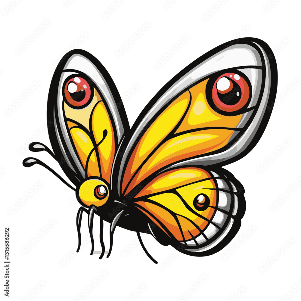 Butterfly Simple Vector Logo Butterfly Simple Vector Logo
