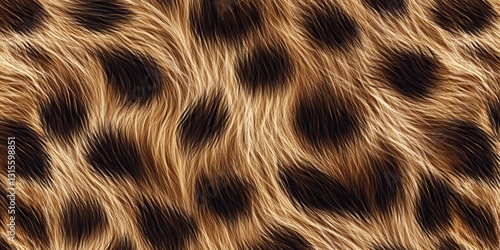 Textured Leopard Print Surface Showcasing Warm Tones and Distinct Patterns
