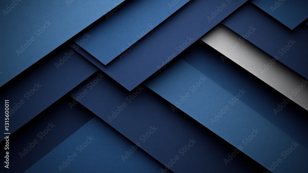 Fototapeta premium Abstract blue geometric shapes
