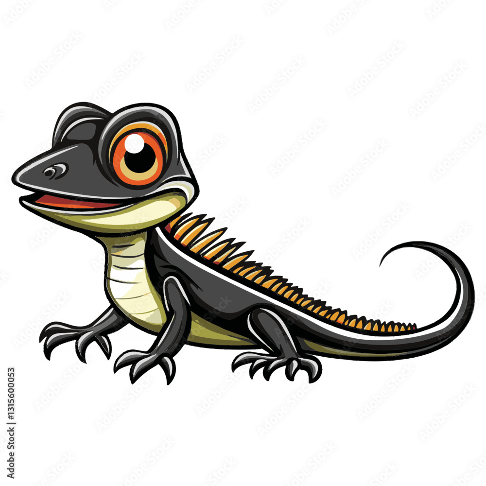 Obraz premium Gecko Simple Vector Logo