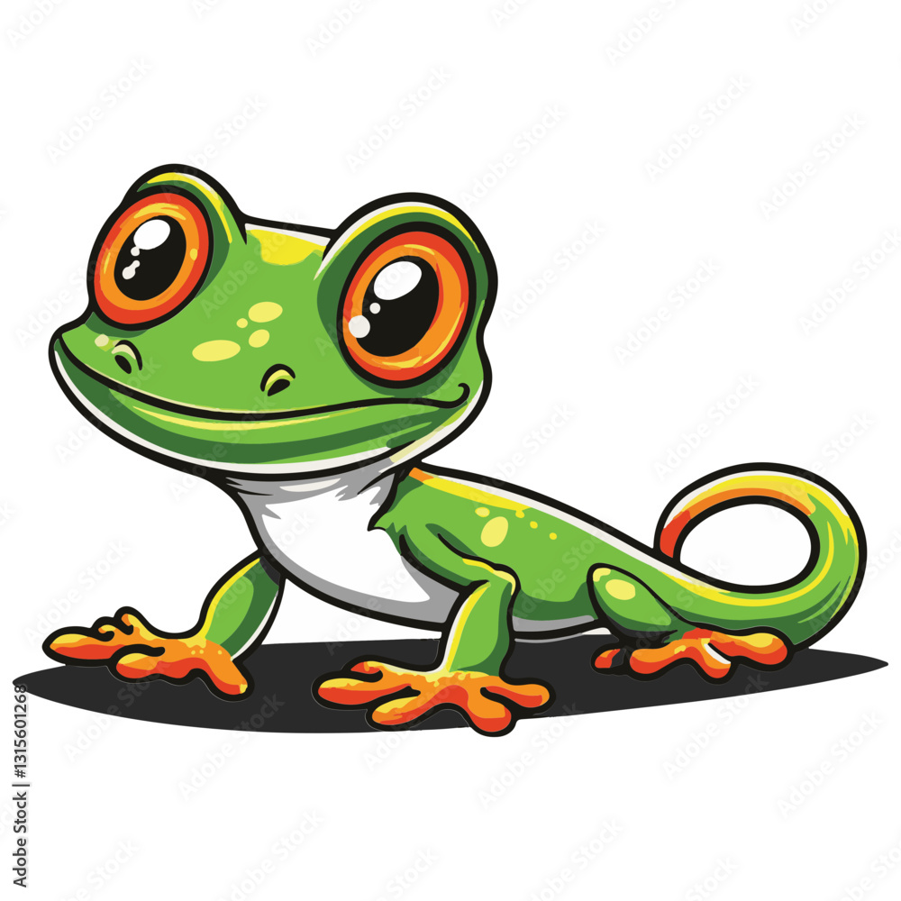 Fototapeta premium Gecko Simple Vector Logo