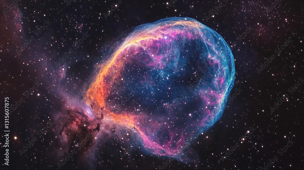 Celestial Tapestry: A Mesmerizing Cosmic Nebula Displaying Vibrant, Swirling Hues Celestial Tapestry: A Mesmerizing Cosmic Nebula Displaying Vibrant, Swirling Hues
