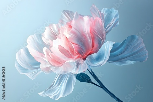 Photorealistic Flower Photography AI Art Isolated In Clean Background
