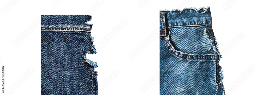 set of jeans