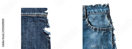 Obraz na płótnie set of jeans w salonie